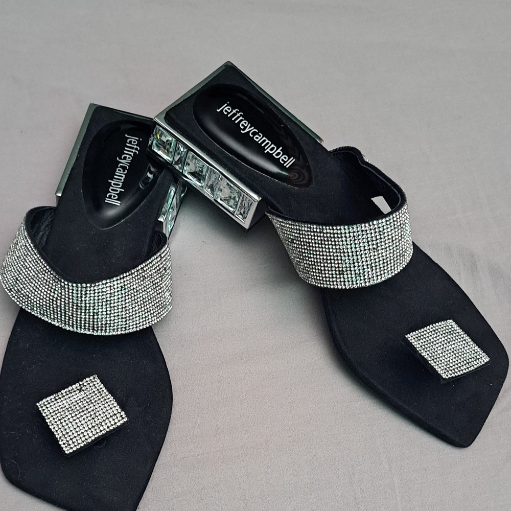 Final Sale Jeffrey Campbell Black and Silver Women's Shoes